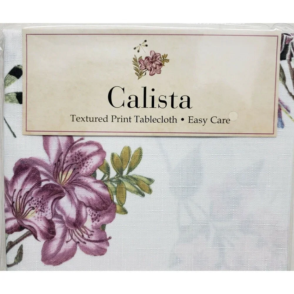 Textured Printed Fabric Tablecloth,60